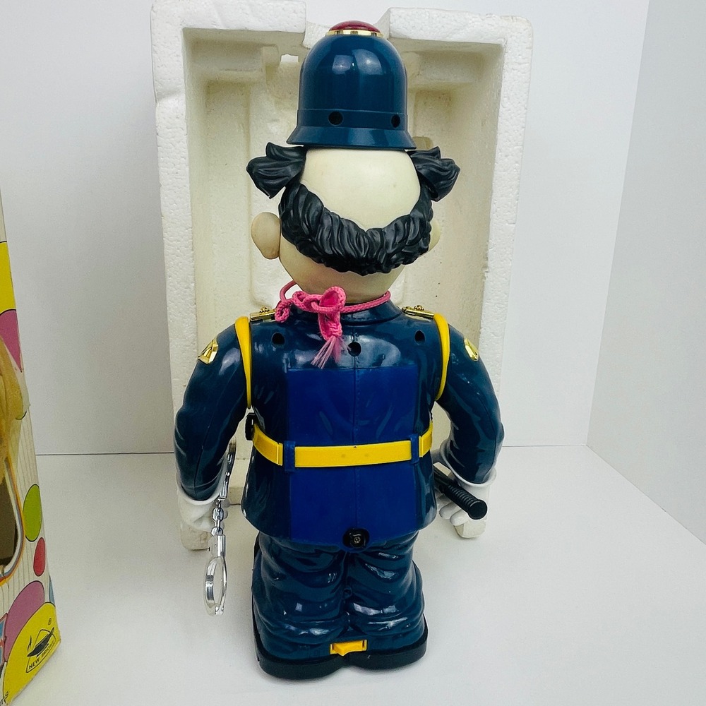 New Bright Bump N Bobby Clown Toy Blue Policeman 1989 Vintage Untested For Parts - Picture 15 of 16